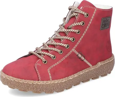 Produktbild von Rieker Damen Schnürstiefeletten 29297-36, 29297-37, 29297-38, 29297-39, 29297-40, 29297-41 RIE-N1022 rot 38