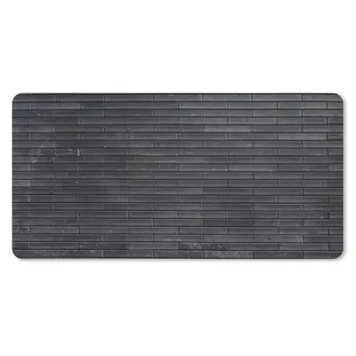 Obrázok produktu pre Podložka pod myš - Tehla - čierna - stena - 60x30cm - Rohožka pod myš