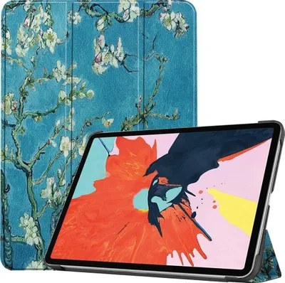Produktbild von Mobigear Tri-Fold iPad Air 4 (2020) Hülle Klapphülle - Mandelblüten