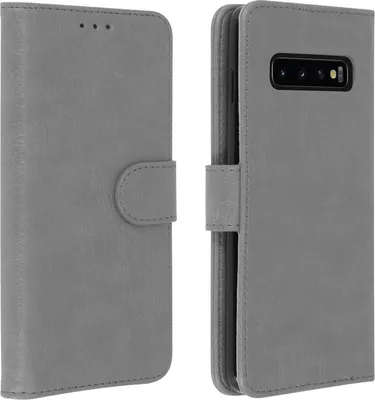 Immagine prodotto di Flip cover portafoglio, custodia in Pelle finta per Samsung Galaxy S10 - grigio