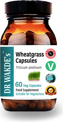 Productafbeelding van DR. WAKDE's Capsules van Weizengras (Triticum aestivum) | 60 vegetarische capsules | Ayurvedisch supplement | Veganistisch | 100% kruiden | Kortingen mogelijk | Levering op de dag van bestelling