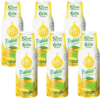 Image de FruttaMax sirop de citron-citron vert 500ml, concentré, 6 pièces, kit boisson