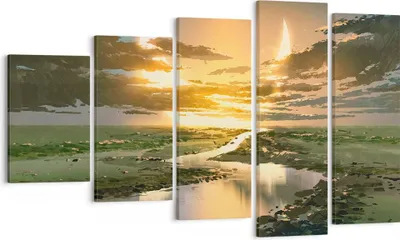 Produktbild von Bild auf Leinwand - Leinwandbild - natur natur - 100x60cm - Wand Bild - Wanddeko - Wandbilder - Leinwanddruck - Bilder - Kunstdruck - Wanddekoration - Leinwand bilder - Wandkunst - EG100x60-4042