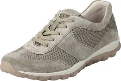 A single olive-colored Gabor Comfort sneaker is shown from a side-front angle against a white background.