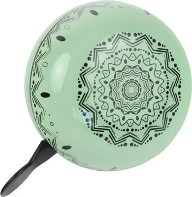 Produktbild von WIDEK 2-Klang Fahrradklingel Mandala Green Bay, XXL Ø 80mm, Ding Dong - laut und kräftig