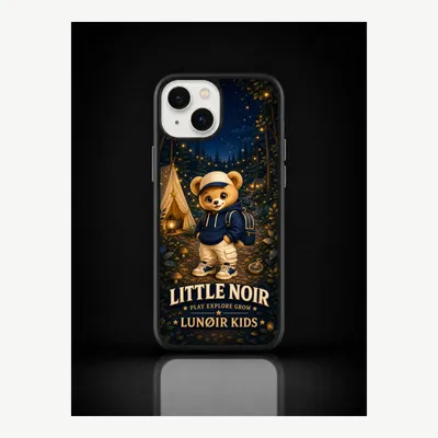 Image de Coque de protection pour iPhone 14, étui de téléphone avec motif noir – LUNØIR ©