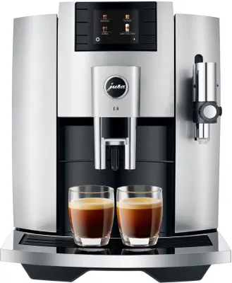 Produktbild von Jura E8 15336/15353/15355/15363/15364/15356 Vollautomatische Espressomaschine, Touchscreen, Zeitschaltuhr, Integriertes Mahlwerk, Milchaufschäumer, Wasserfilter, Smartphone-Steuerung