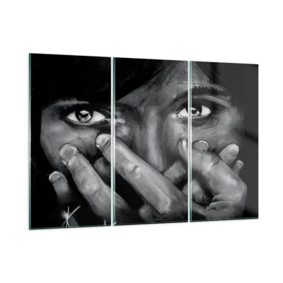 Produktbild von Bilder auf glas - Graffiti Wand Farbe Malerei - 105x70cm - Glasbilder - Wandbilder - Kunstdruck - zum Aufhängen bereit - Wanddekoration aus Glas - Glas Bilder - Wandbild auf Glas - GCE105x70-0459