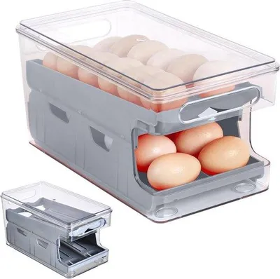 Image de Porte-œufs à roulettes pour la cuisine - Range-œufs avec support pour la cuisine