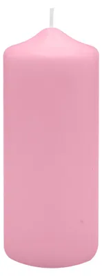 Produktbild von Spitzkopf Stumpen Kerzen Rosa 12 x Ø 8 cm, 6 Stück