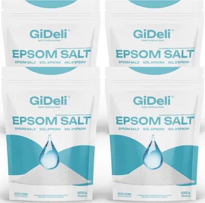 Image de Sel d'Epsom 20 kg Sel amer Sulfate de magnésium Sel de bain Bain de pieds Gommage Jardin GiDeli
