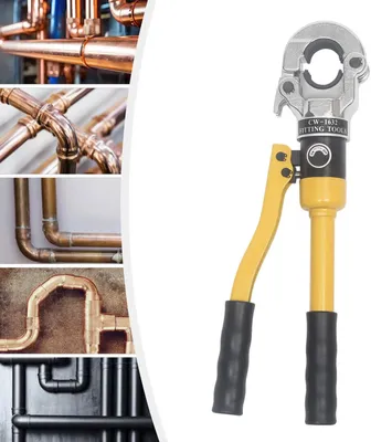 Zdjęcie produktu dla Zaciskarka hydrauliczna - zaciskarka do rur - zaciskarka do kabli - siłownik zaciskowy - 12 ton - obrotowa o 360°, do rur o średnicy 16-32 mm