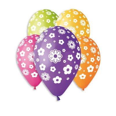 Image de Ballons GS110 Fleurs 100 pcs