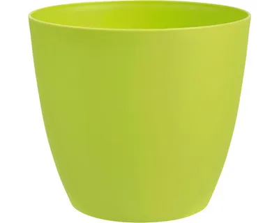 Obrázok produktu pre Obal na kvetináč plastový Ella Ø 15 cm matný jablkovozelený