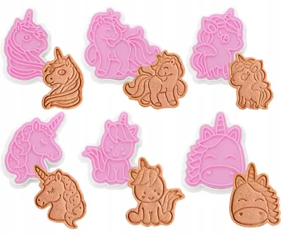 Produktbild von MTSidea Einhorn Ausstecher Set für Plätzchen 6 Stück