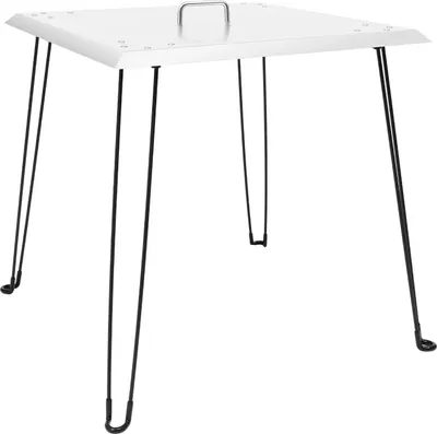 Image de Protection thermique pour foyer - Déflecteur de chaleur rond, 61 cm - Acier inoxydable - Pieds pliables - Poignée - Argenté - Pour intérieur et extérieur