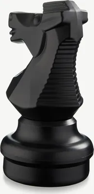 Produktbild von Ubergames - Schachfigur - Springer 45 cm - Schwarz - Geeignet für Ubergames Schachspiel