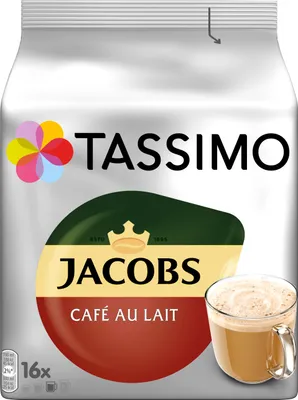 Produktbild von Tassimo Jacobs Café Au Lait | 16 T Discs, Kaffeekapseln