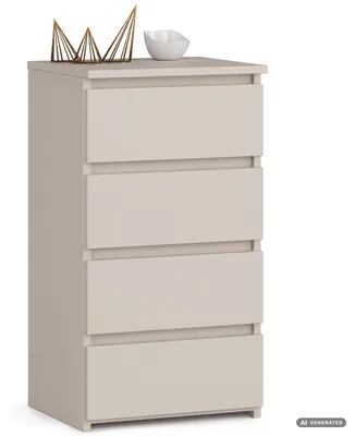 Produktbild von Kommode CL4 Kaschmir 40 cm 4 Schubladen Front Kaschmir B40xH74xT35 cm