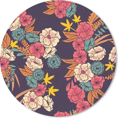Produktbild von MuchoWow® Mauspad Mousepad Blumenstrauß - Blumen - Tropisch - Muster 30x30 cm - Mousepads - Maus Mat - Pad - Mausunterlage - Tischunterlage - Schreibtischmatten