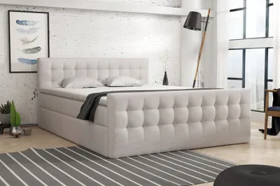 Produktbild von Boxspringbett Schlafzimmerbett ANKER Deluxe 140x200cm in div. Farbvarianten inkl. Bettkasten