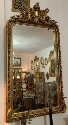 Produktbild von Casa Padrino Barock Spiegel Gold - Barockstil Spiegel mit Verzierungen - Rechteckiger Barockstil Wandspiegel - Barock Garderoben Spiegel - Barock Möbel - Möbel Barockstil - Edel & Prunkvoll