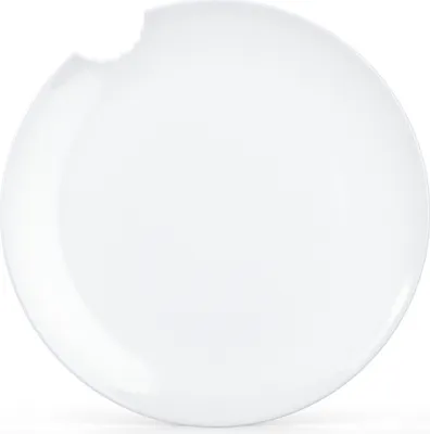Produktbild von Fiftyeight Products Speiseteller 28cm 2er Set weiß mit Biss