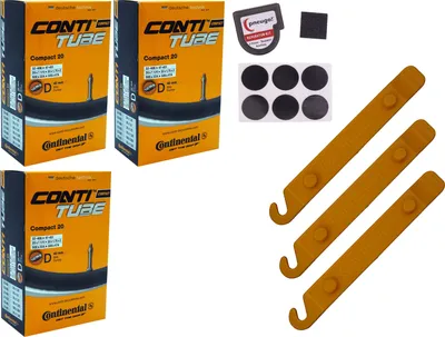 Produktbild von 3x Schlauch Continental 44-406 (20x1.75) DV 40mm Dunlopventil +Reifenheber