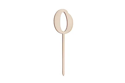 Produktbild von Sallys Cake Topper Zahlen - aus echtem Holz - 0