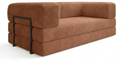 Obrázek produktu pro Pohovka Edi, látka Poso, cihlová (40)