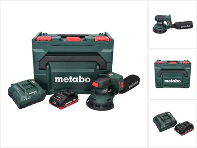 Image de Metabo SXA 18 LTX 125 BL Ponceuse excentrique sans fil 18 V 125 mm Brushless + 1x batterie 4,0 Ah + chargeur + metaBOX