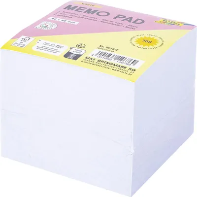 Immagine prodotto di folia 9930/E folia Zettelboxeinlagen, 90 x 90 mm, 700 Blatt, weiß