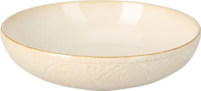 Zdjęcie produktu dla Ceramiczny talerz głęboki ze żłobionym wzorem, Ø 20 cm