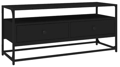 Obrázek produktu pro vidaXL TV skříňka černá 100x35x45 cm Dřevěný materiál