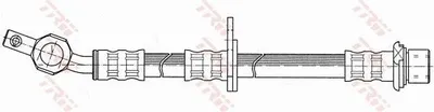 Produktbild von TRW PHD374 Bremsschlauch für TOYOTA Camry Limousine (V3) CARINA E Stufenheck (T19) Camry Limousine (V4) CARINA E (T19) Camry Limousine (V2)