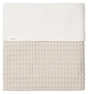 Produktbild von Koeka Amsterdam Wafel Babydecke - Baumwolle Fleece - Sand