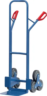 Produktbild von fetra TK1325, Stahl, Sackkarre, Blau, 200 kg, 6 Rad/Räder, 16 cm