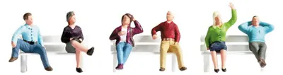 Produktbild von NOCH Sitzende, HO (1:87), Mehrfarbig