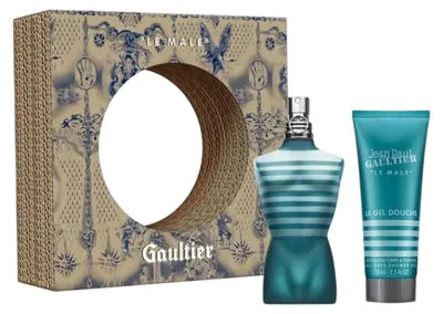 Produktbild von Set Jean Paul Gaultier: Le Male Eau De Toilette For Men 75 ml + Le Male Cleansing Shower Gel For All Skin Types 75 ml