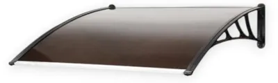 Immagine prodotto di Pensilina copertura impermeabile trasparente in policarbonato alveolare montaggio facile - 120x80xH23 cm