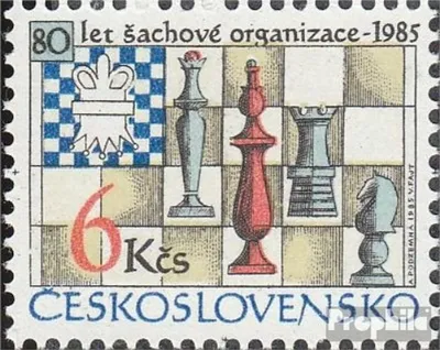 Produktbild von Briefmarken Tschechoslowakei 1985 Mi 2811 (kompl.Ausg.) postfrisch Schach
