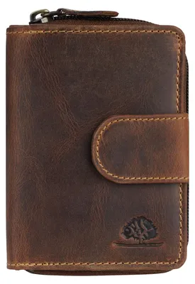 Produktbild von GREENBURRY Geldbörse Vintage Zip Wallet Brown braun