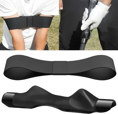 Produktbild von Trainingsset für den Golfschwung, bestehend aus einem Schwungtrainer und einem Griffkorrekturgerät
