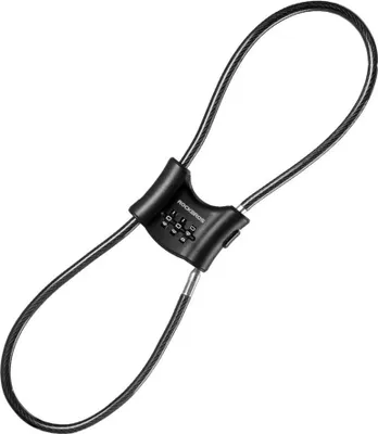 Immagine prodotto di Lucchetto per bicicletta, antifurto, cavo 5,5 mm ROCKBROS 32120011001 nero