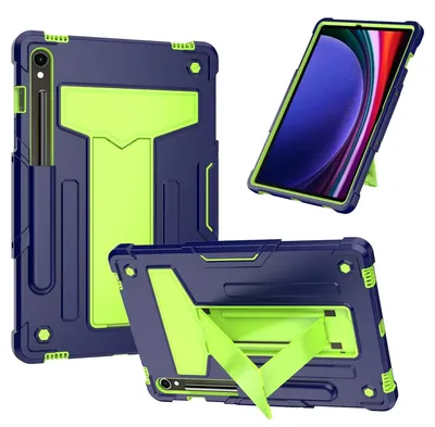 Image de Pour Samsung Galaxy Tab S10 FE / S9 / S9 FE étui hybride en silicone T - support
