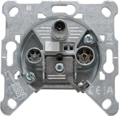 Immagine prodotto di TRIAX Presa tripla singola/di derivazione, 5-2400 MHz, TV+RF+SAT, 1 pz.