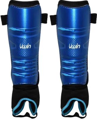 Immagine prodotto di Uwin - Parastinchi per bambini - Hockey RD2073 (M) (blu reale/nero/blu acqua)