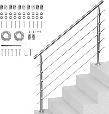 Obrázok produktu pre Zábradlie Nerezové schodiskové zábradlie 5 priečok 1500x104x1060mm