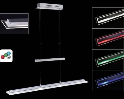 Zdjęcie produktu dla Lampa wisząca TENSO RGBW LED Honsel 69394 sterowana pilotem