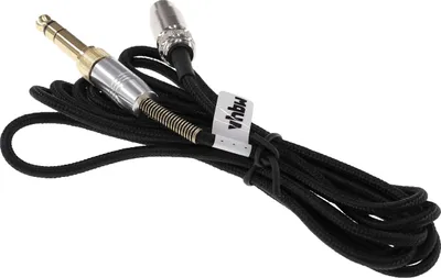 Produktbild von vhbw Audio AUX Kabel kompatibel mit Pioneer HDJ-2000 Kopfhörer - Audiokabel 3,5mm Klinkenstecker auf 6,3 mm, 200 cm Schwarz